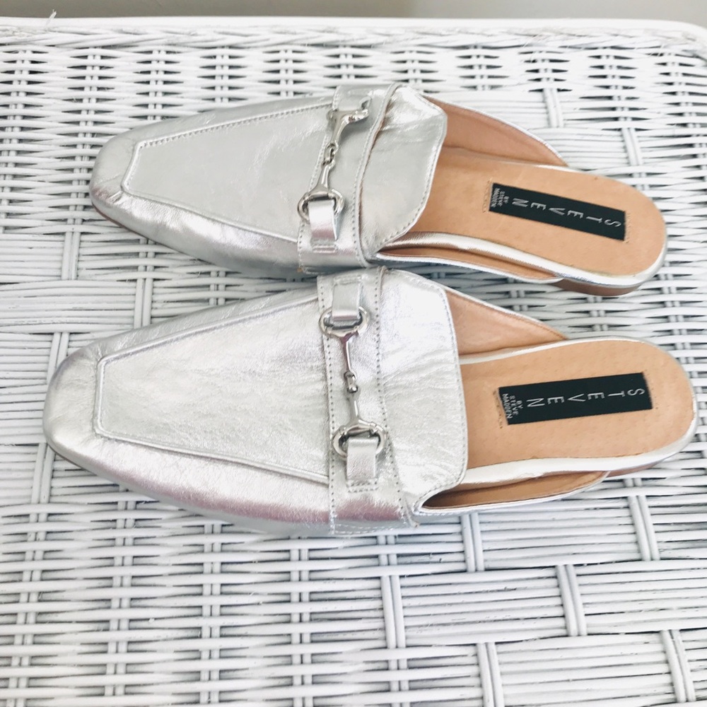 🌟Flawless Steven Steve Madden Leather Mule 9.5 🌟